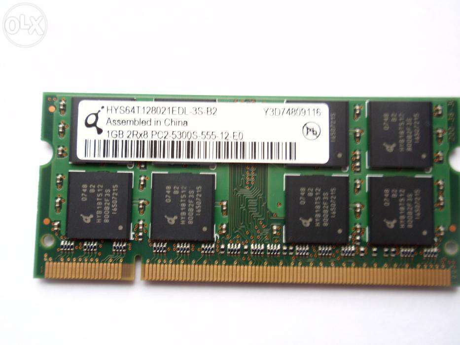 Memoria 1GB 2Rx8 PC2 - 5300S - 555 - 12 - EO