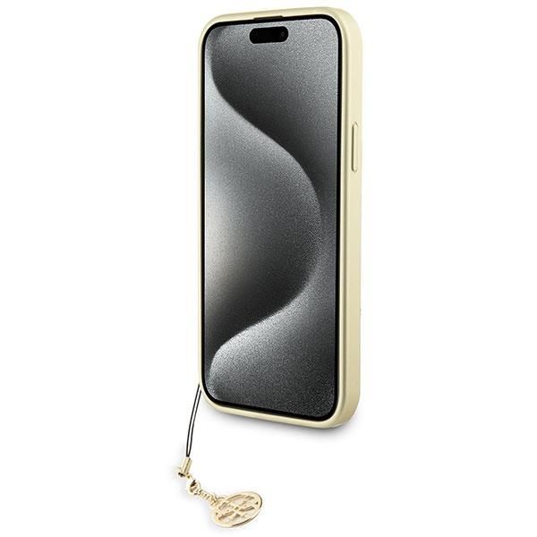 Guess Guhcp15Sgf4Gbr Etui iPhone 15 Brązowe z Kolekcji Charms 4G