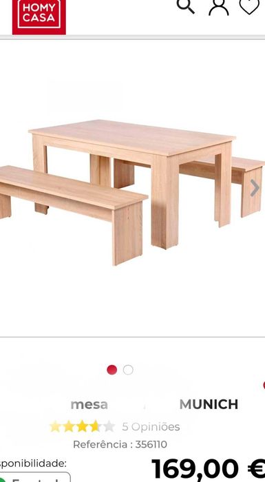 NOVA Mesa madeira pinho a estrear (Homy)