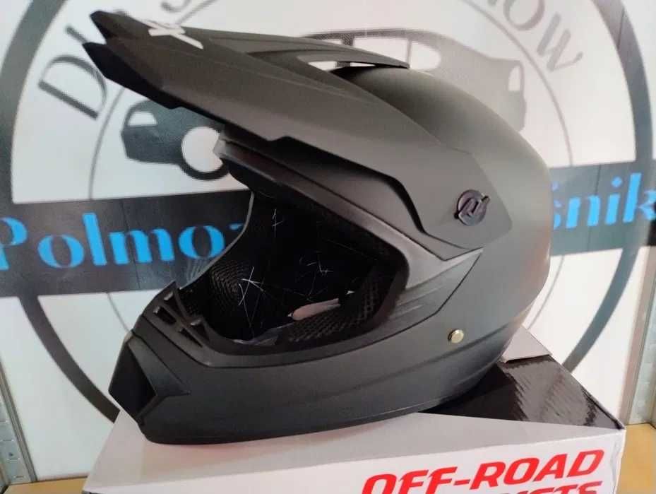 Kask Crossowy MPX MD-905 czarny mat L