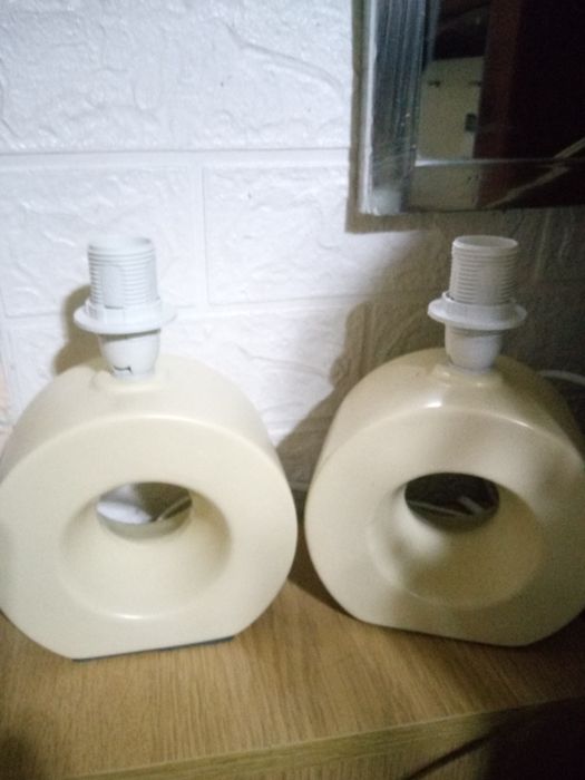 Dwie ceramiczne lampki nocne