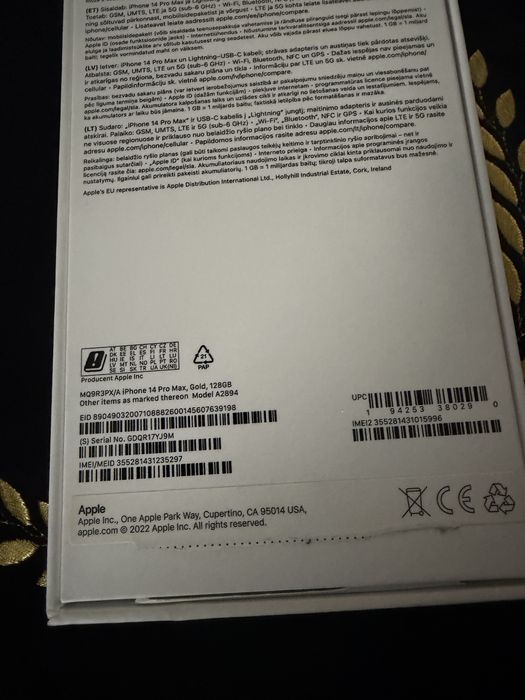 Iphone 14 pro max  złoty kolor