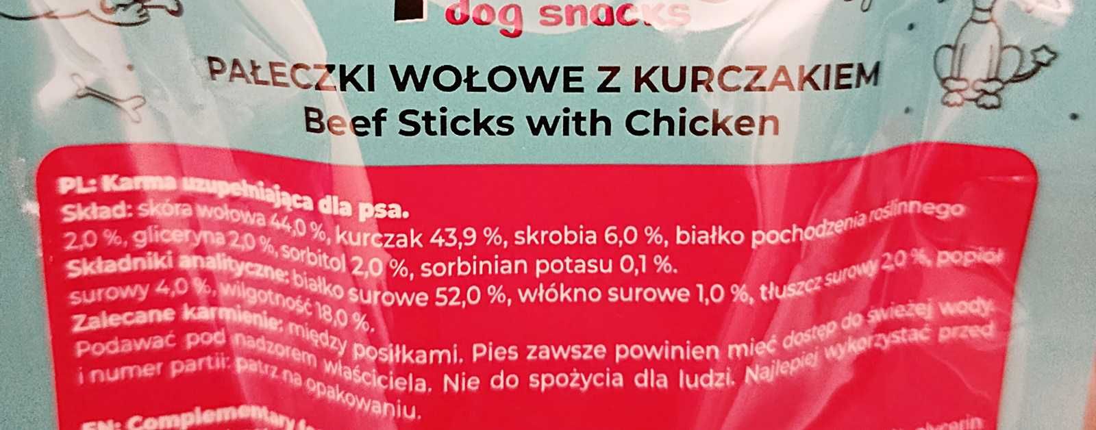 NOWE Przekąski Przysmaki Gryzaki dla psa 3 pak ZESTAW