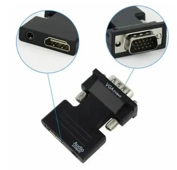 Конвертер видеосигнала HDMI на VGA-преобразователь OUT адаптер 6737