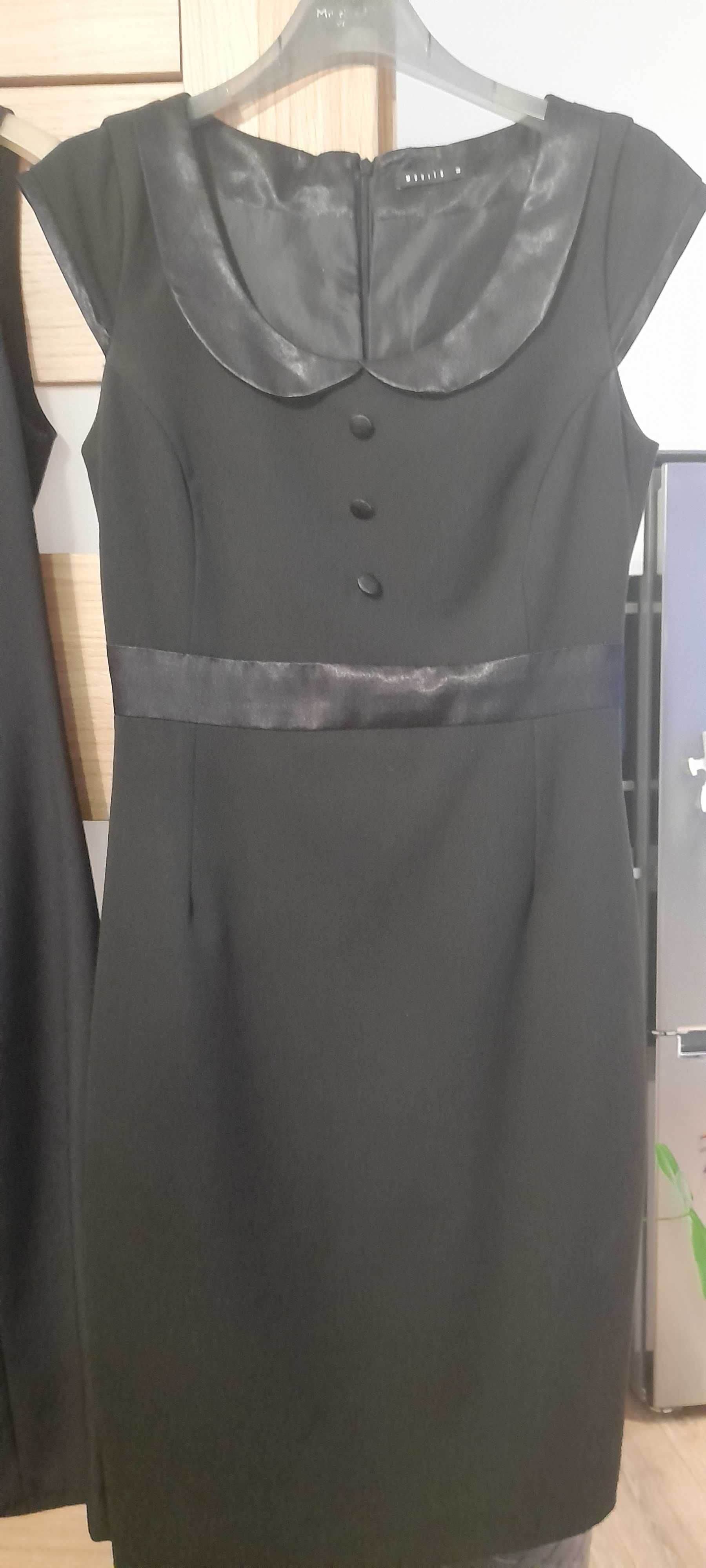 Sukienka ołówkowa biurowa czarna 38