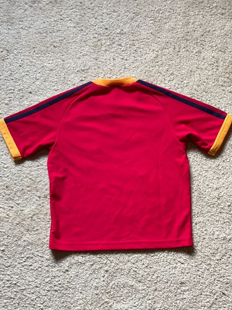 Camisola retro Espanha mundial 2002 tamanho criança