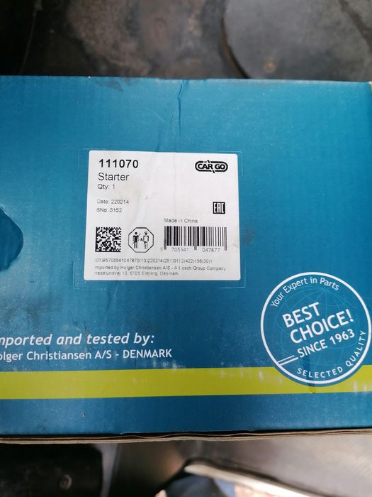 Motor de arranque - Peugeot 2,0 Hdi