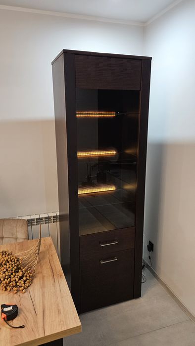 Witryna taranko duża ledowe oświetlenie  drewniana