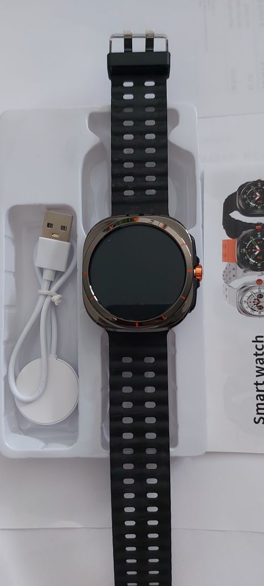 Smartwatch preto novo bluetooth talk relógio inteligente 1.52