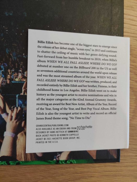 Livro de Billie Eilish