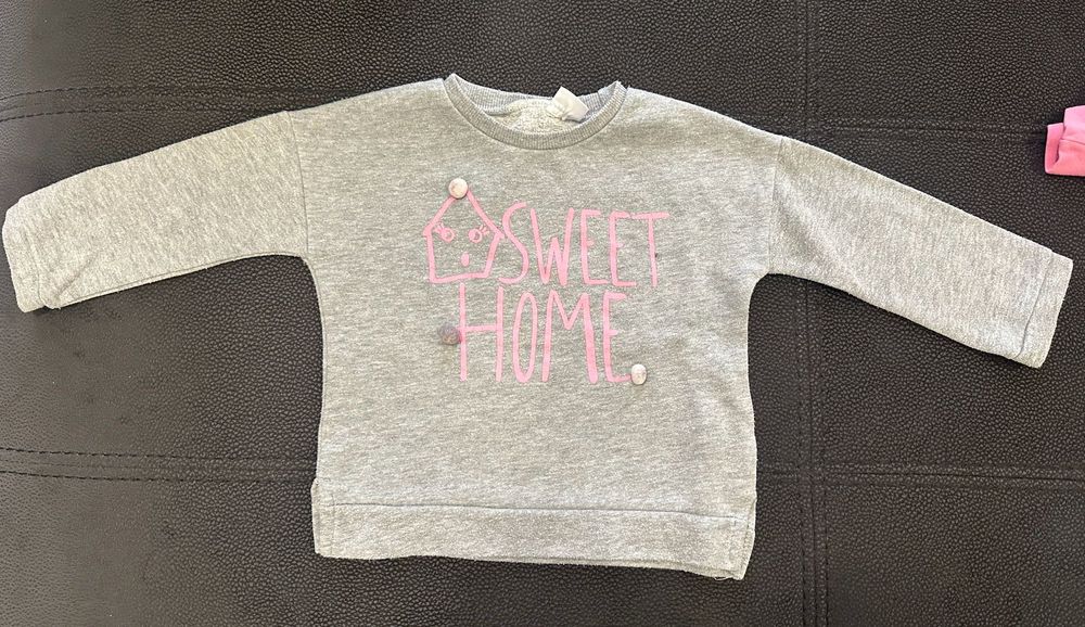 Camisola Cinza Sweet Home (12-18M)