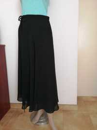 Czarna elegancka spódnica z żorżety 42 L