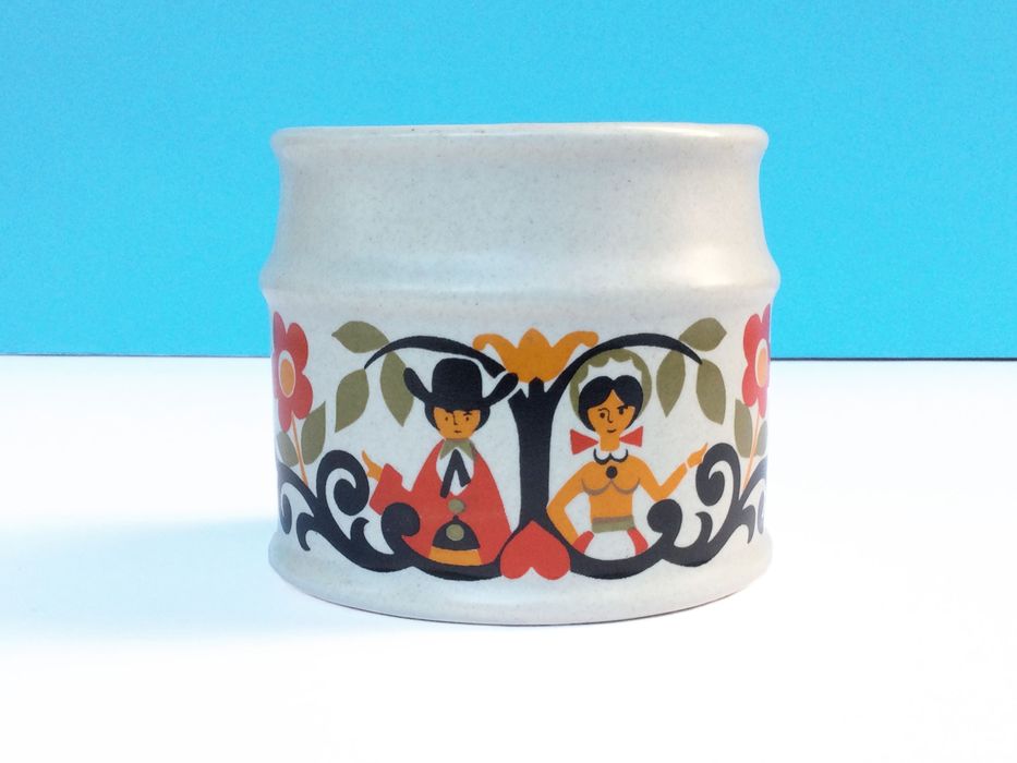 Açucareiro Vintage de Sadler, Inglaterra | anos 70 | Arte Folclórica