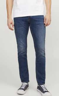 Spodnie jeansowe męskie slim granatowe Jack&Jones W33/L34