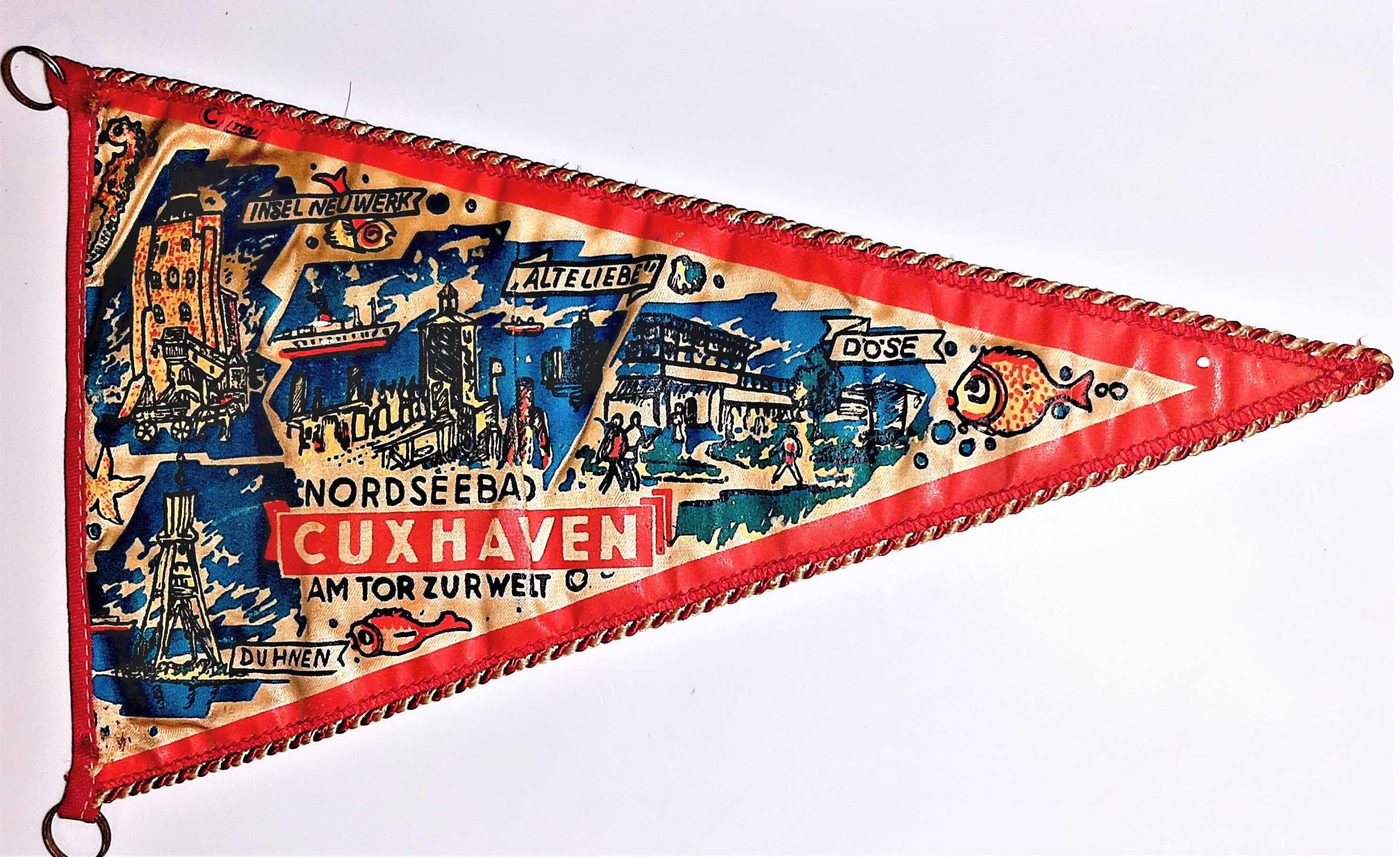 Proporczyk Cuxhaven Herb Niemcy Dolna Saksonia oryginalny