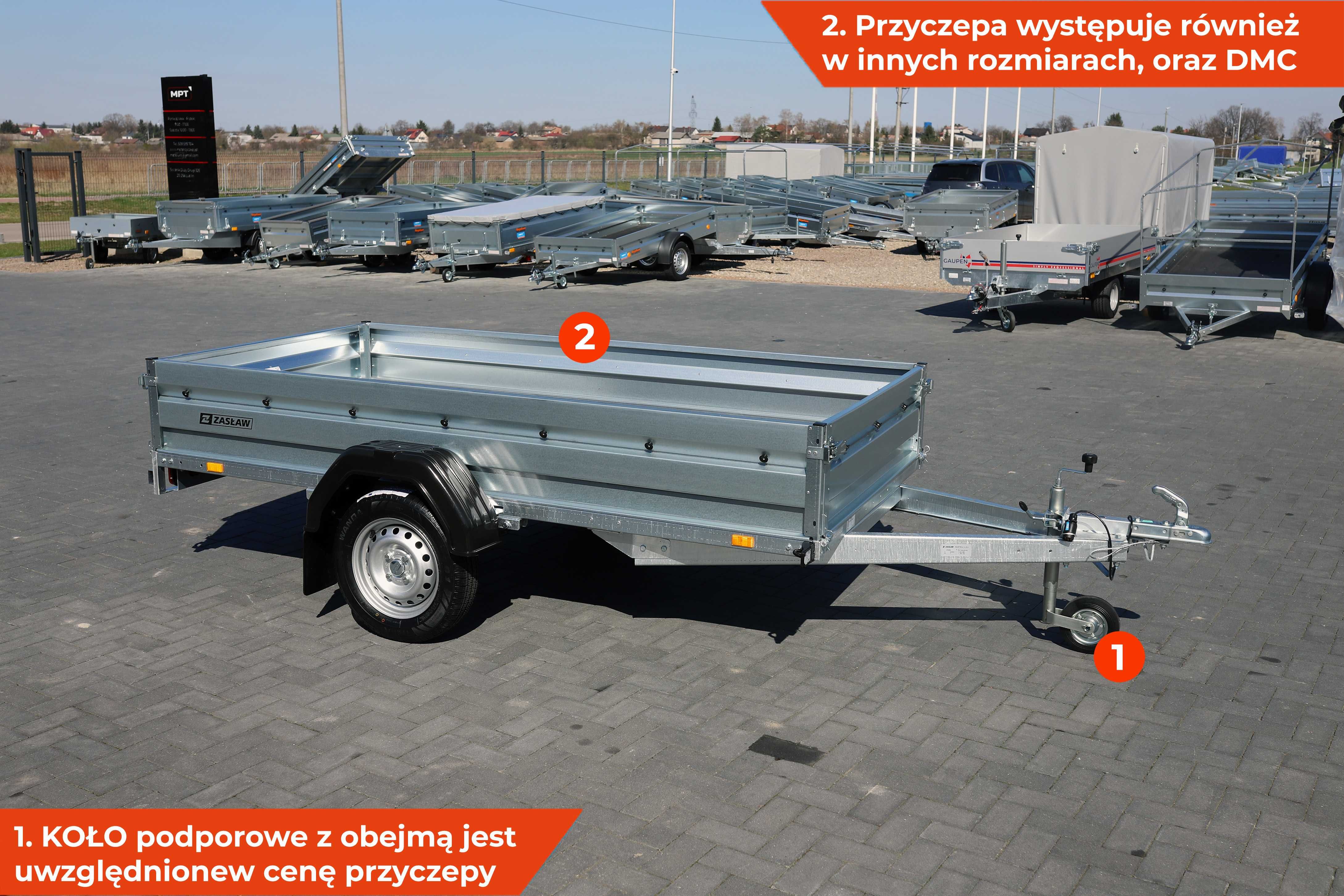 ZASŁAW 265RS 265x132x35 265 RS przyczepka samochodowa na resorach NOWA