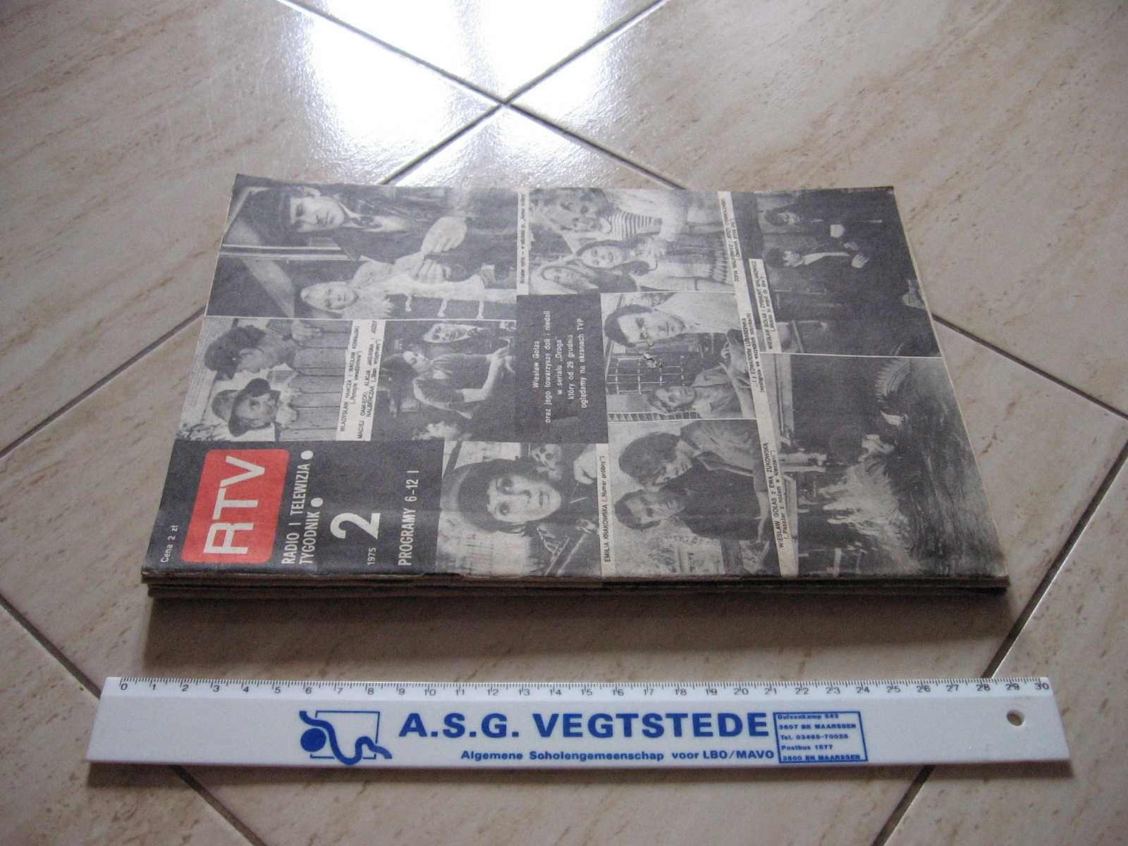 Radio Telewizja stare czasopisma RTV kino teatr aktor lata 70-te PRL