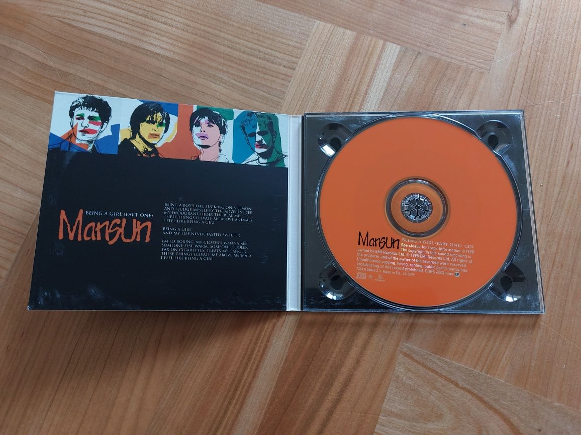 Singiel CD MANSUN - Being A Girl