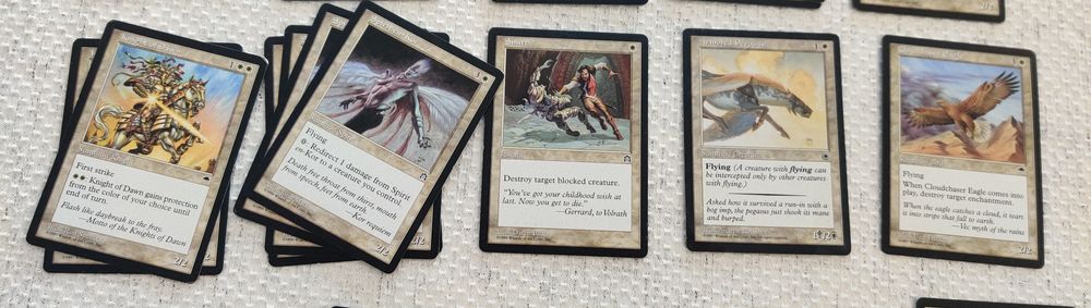 Magic the Gathering cartas aleatórias brancas