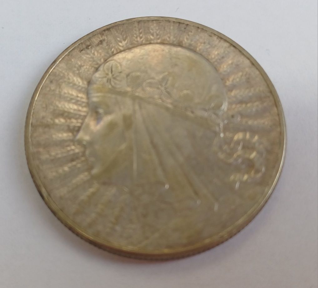 Moneta 10 zł Głowa Kobiety 1932r (2)