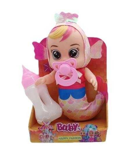 LALKA SYRENKA baby crybabies ,mówi po polsku akcesoria 19cm BOBAS nowa