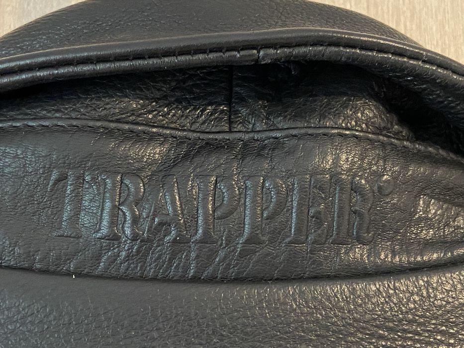 Trapper rozm 52 XL męska skóra kurtka skórzana ze skóry czarna Vintage