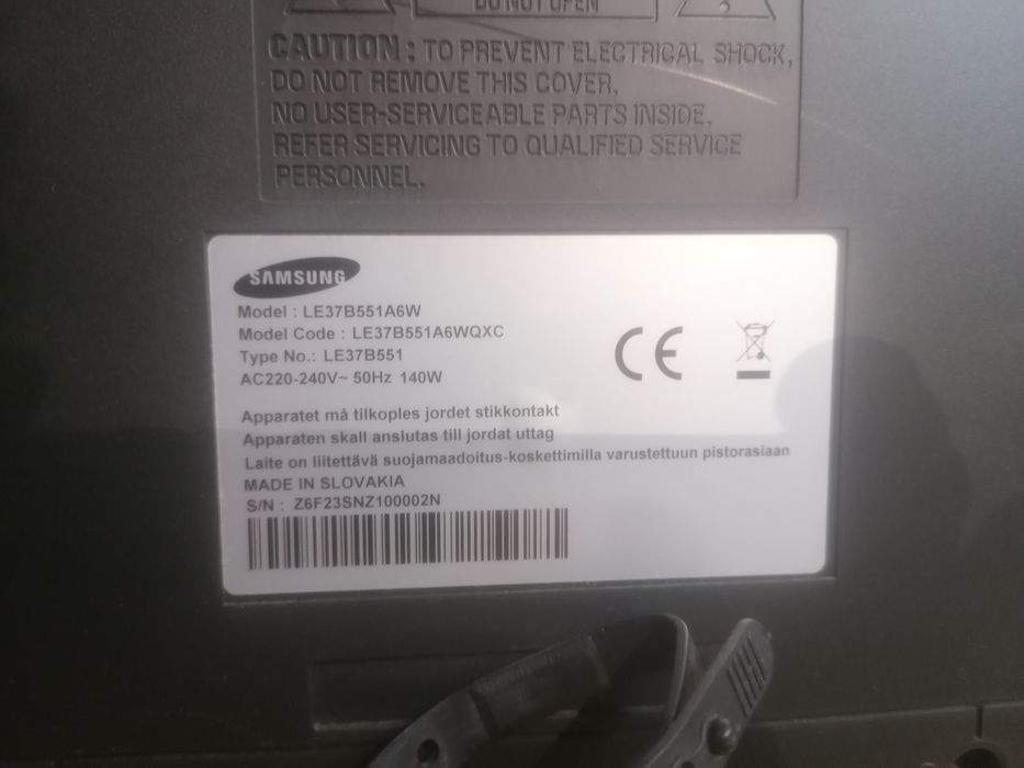 Tv Samsung 37B551A6 LCD OK avariada