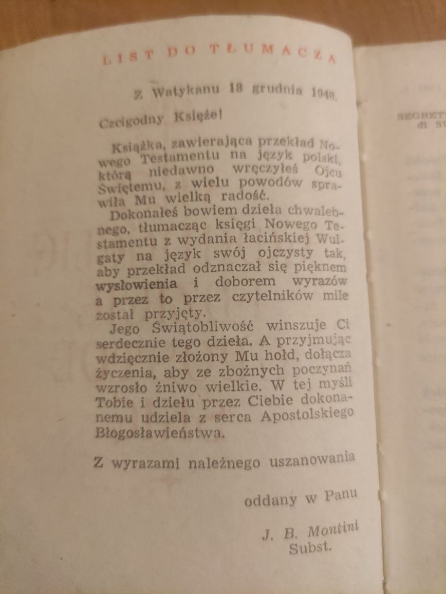 Ewangelie i dzieje apostolskie 1965 rok