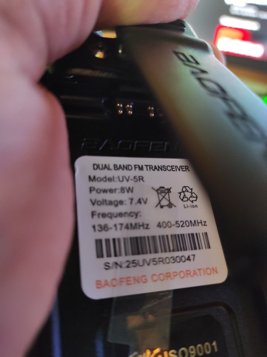 Baofeng uv5r 8 watt рации