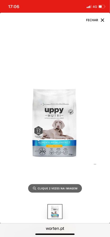 Saco de raçao Uppy Novo