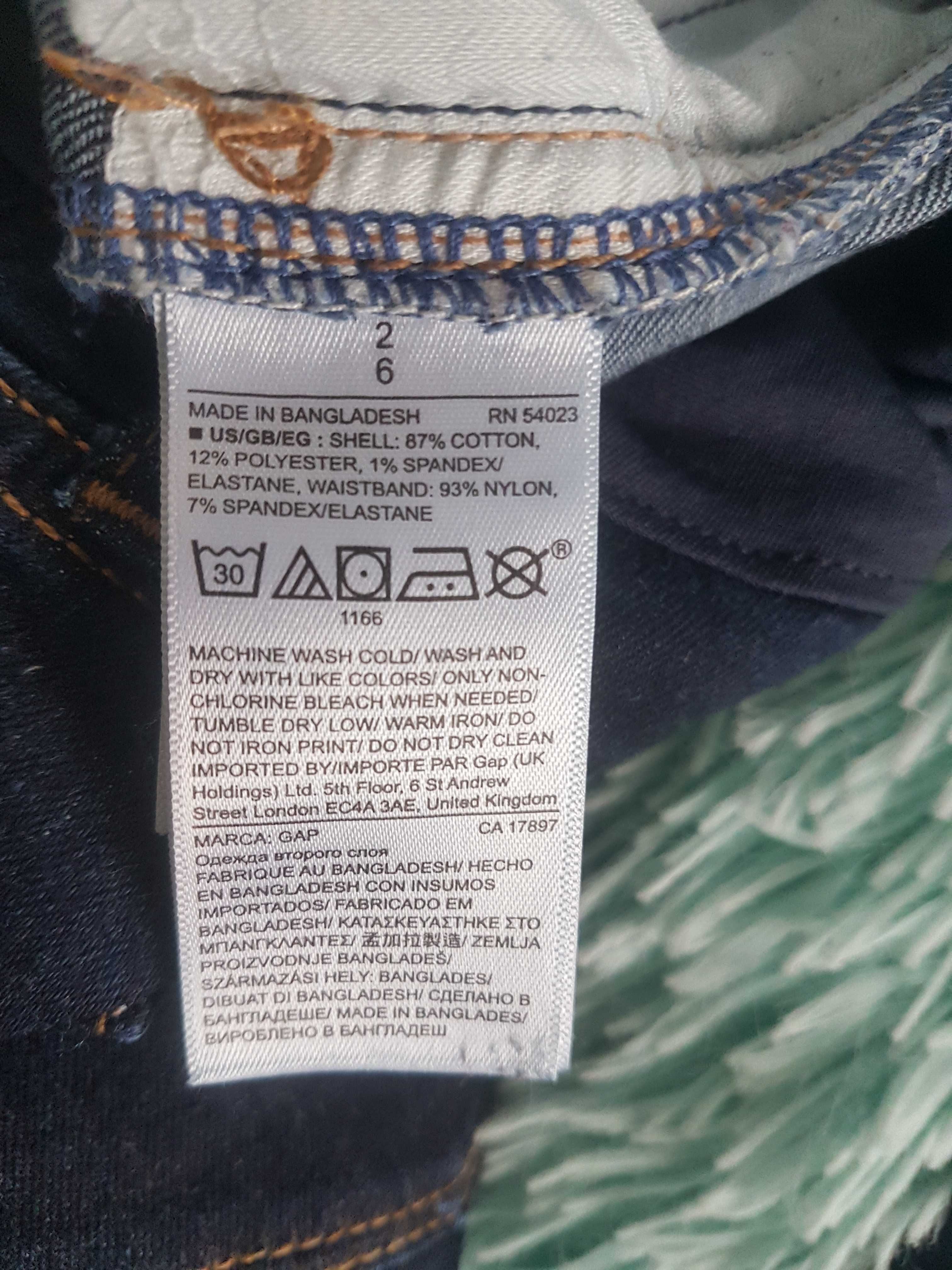 Spodnie ciążowe jeans firmy Gap rozmiar 34