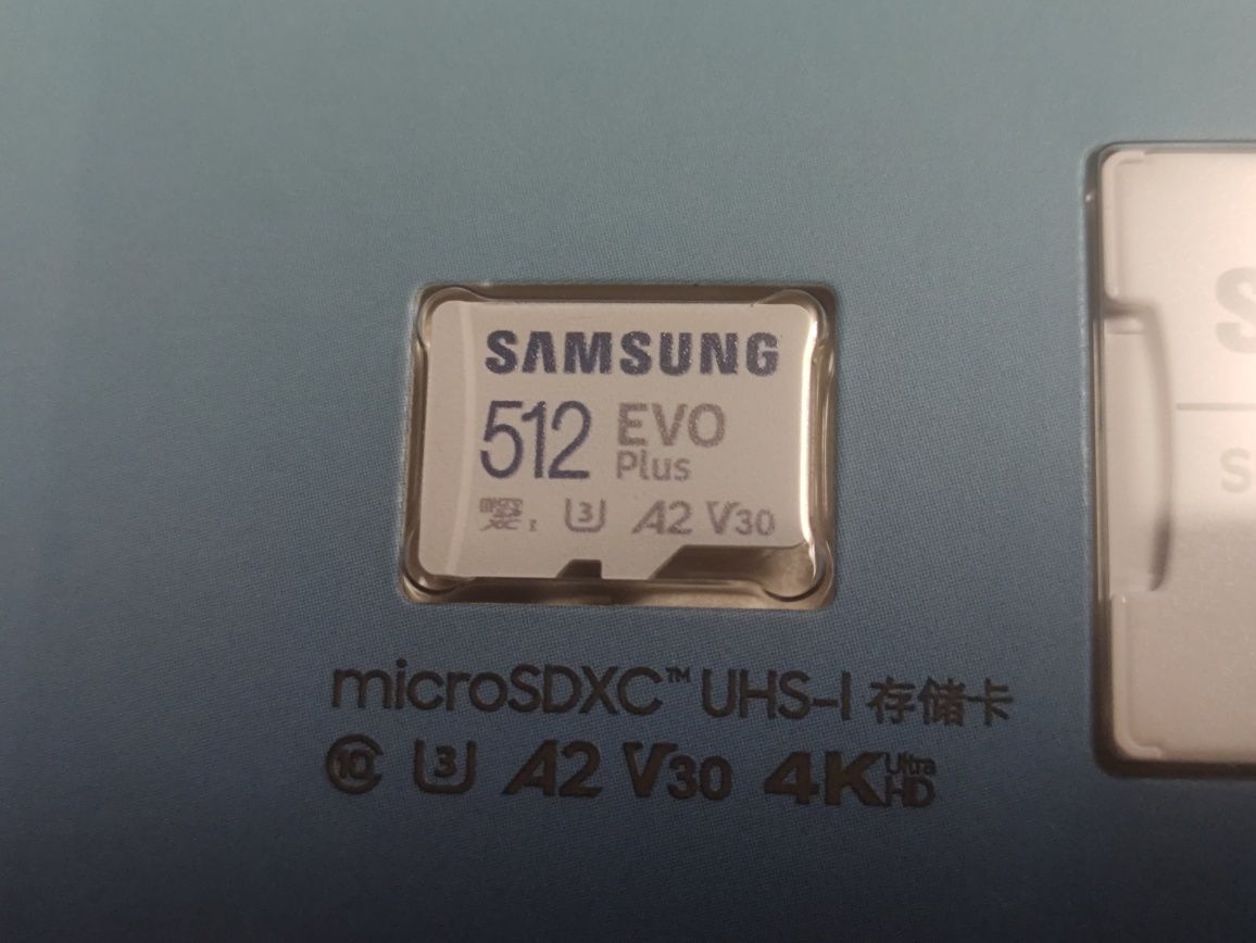 Samsung 512 GB Class 10 UHS-I U3 V30 A2 EVO - 100% Оригинал ! ! !