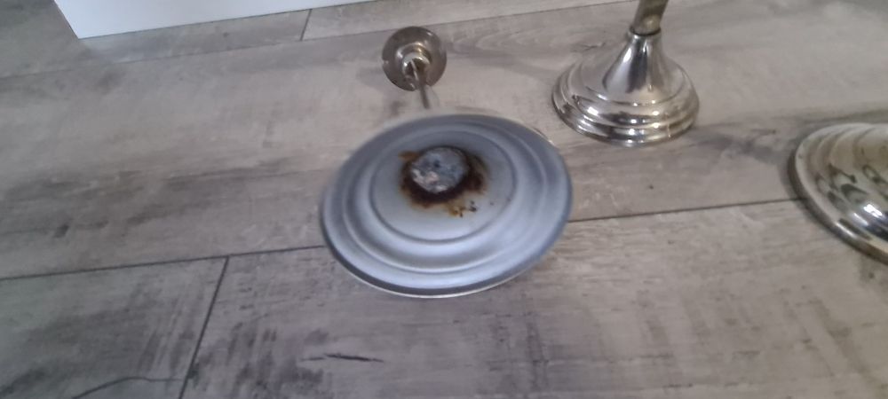 Zestaw krucyfiks i dwa lichtarzyki