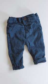Spodenki ocieplane, na gumce jeans f&f, 62