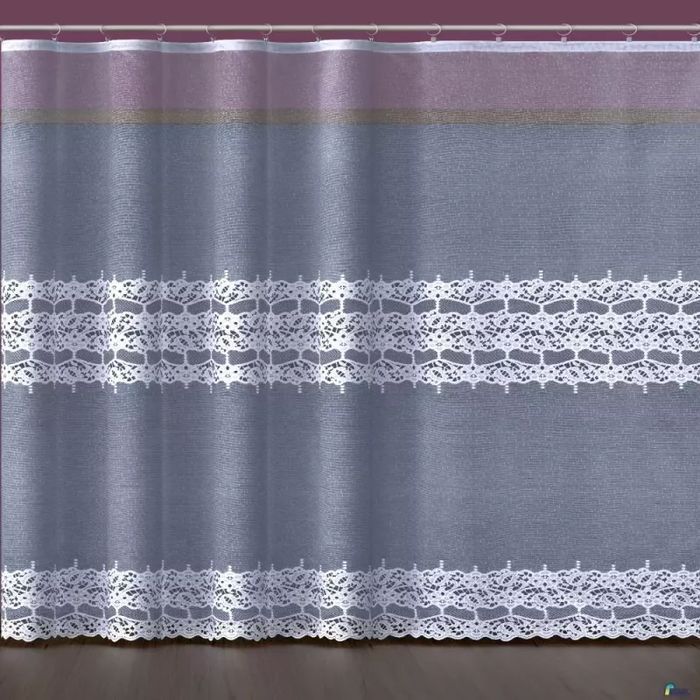 Firanka żakardowa metrażowa wys. 180 cm Estira 648216 biała - 180 cm