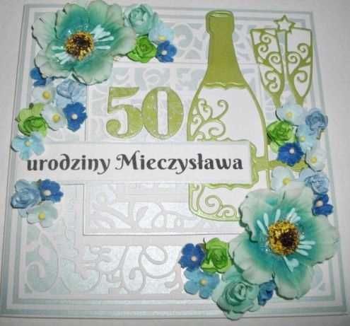 Wykrojnik butelka i 2 kieliszki _zestaw urodzinowy_
