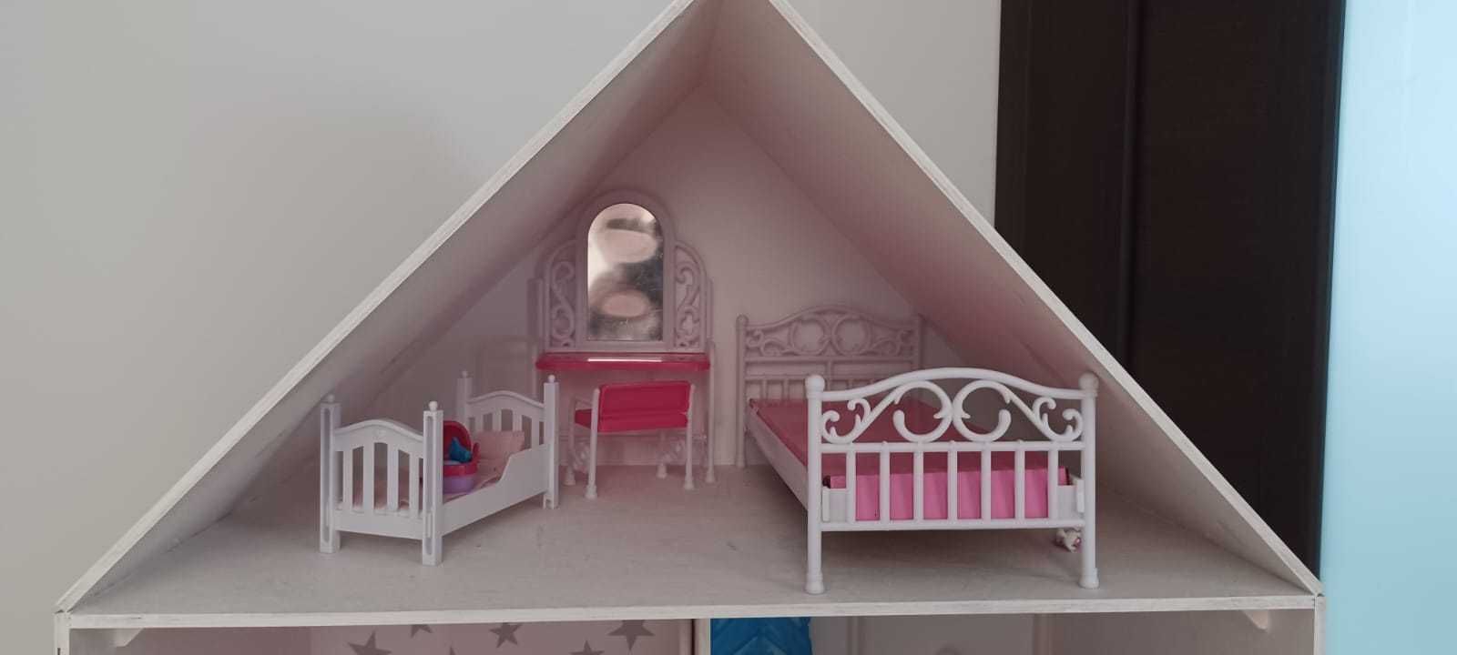 Domek dla lalek Barbie duży + dodatki