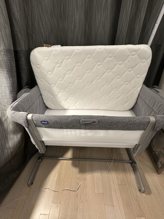 Łóżeczko dostawne Chicco Next2Me, Magic Evo, Dark Grey