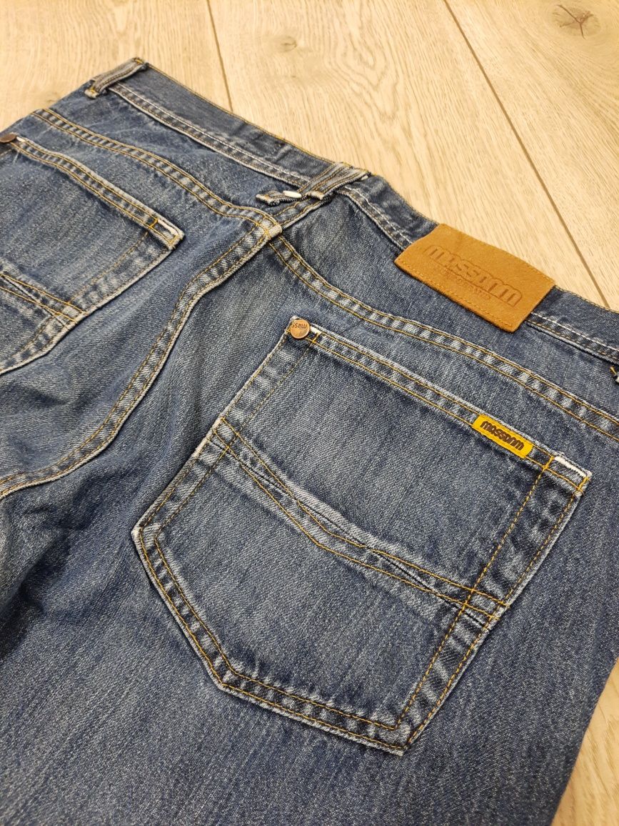 Mass Denim 98 spodnie jeans meskie klasyk unikat clinic prosto XL 36