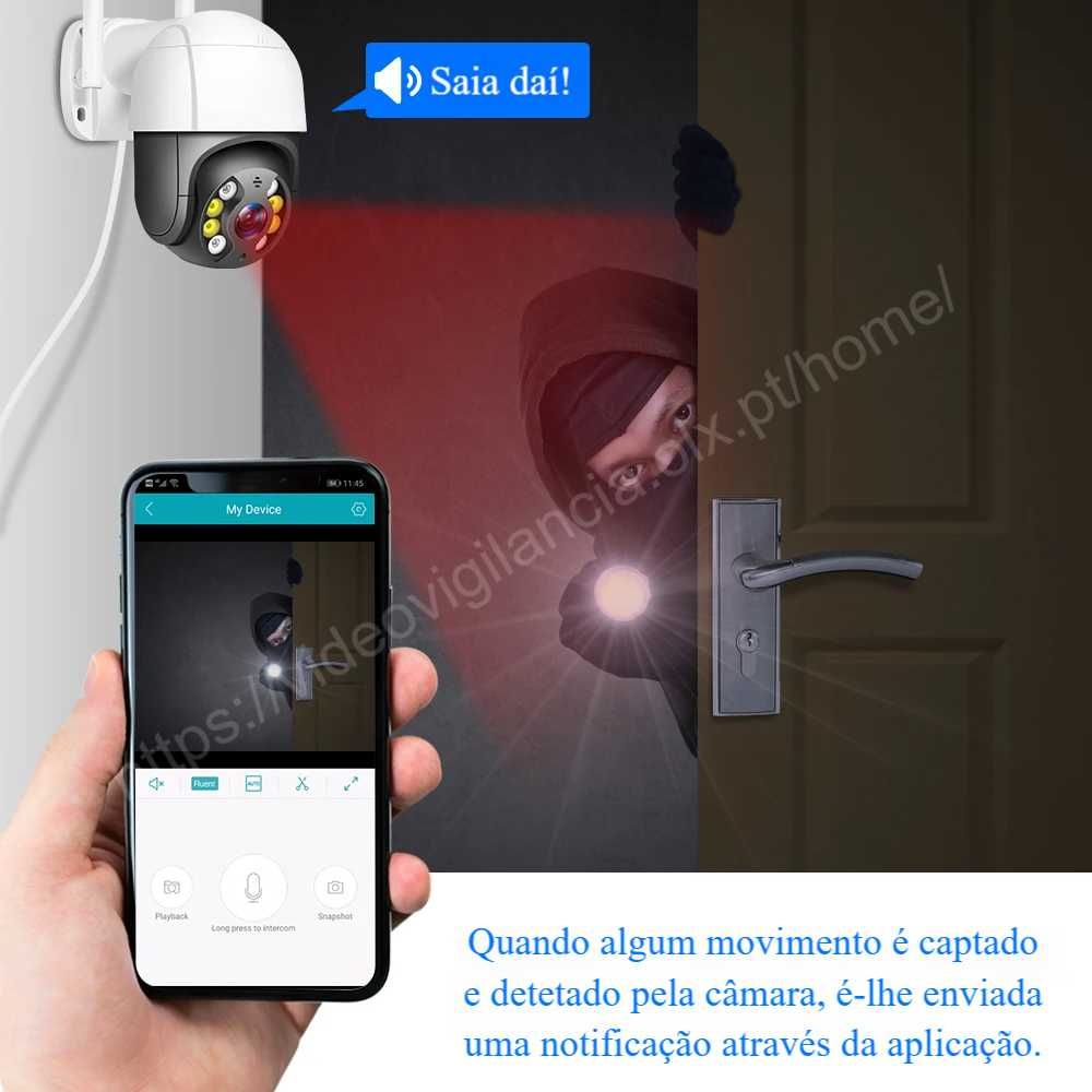 Câmara ‼️ FullHD ‼️ S/fios ‼️ Zoom Digital 5x ‼️ Visão Noturna a Cores