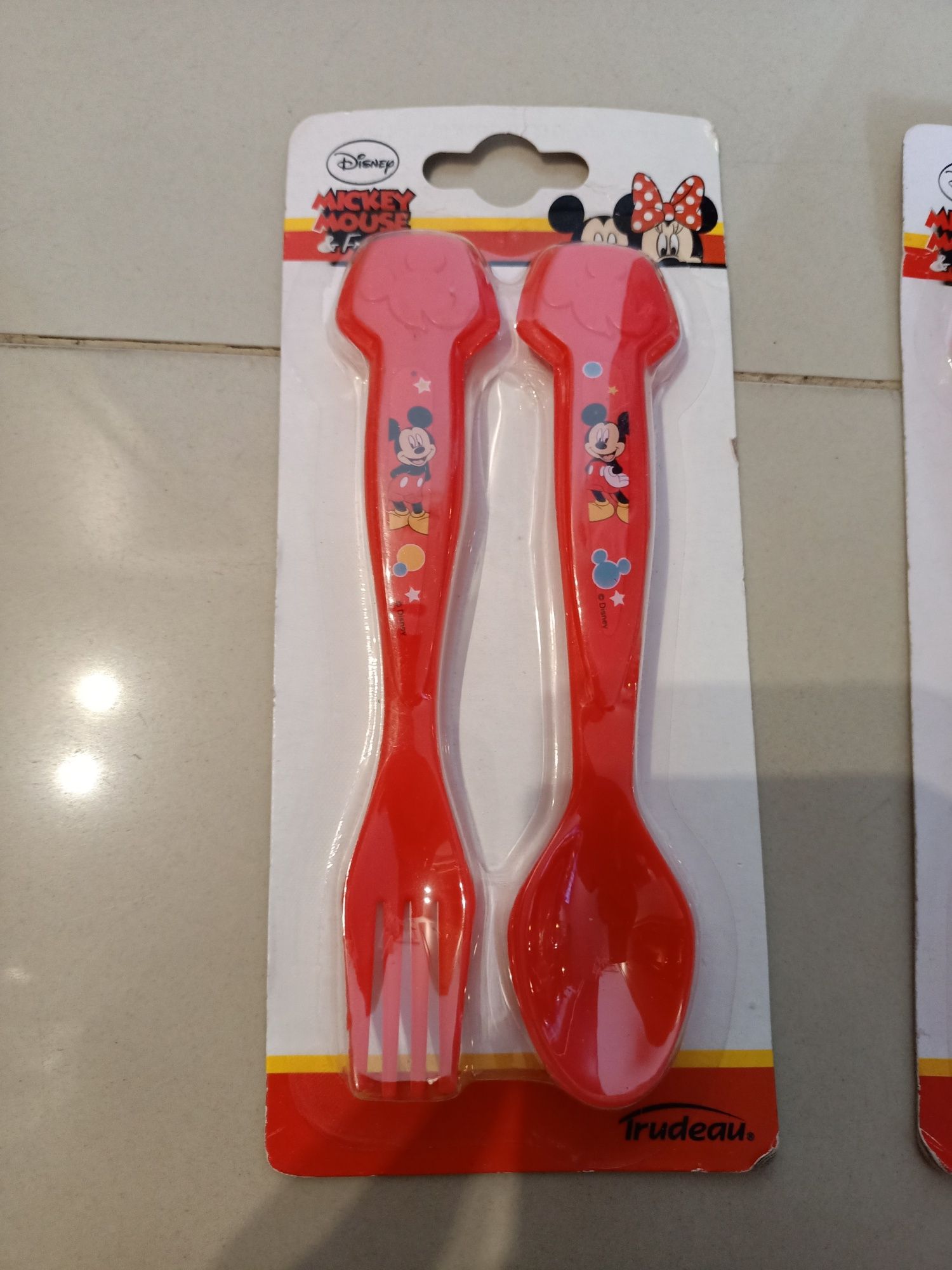 Disney Cars Auta Mickey Minnie Mouse Sztućce łyżka i widelec dzieci