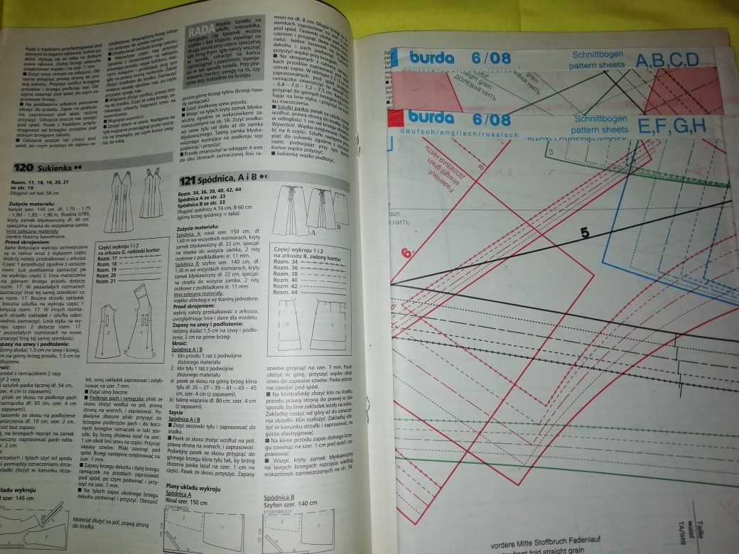 Burda 6/2008 czasopismo krawieckie