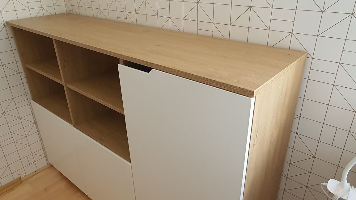 Regał niski Meblik Uni Oak