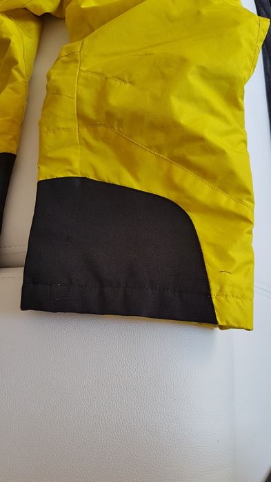 Spodnie narciarskie dziecięce żółte, 6 lat, 115-124