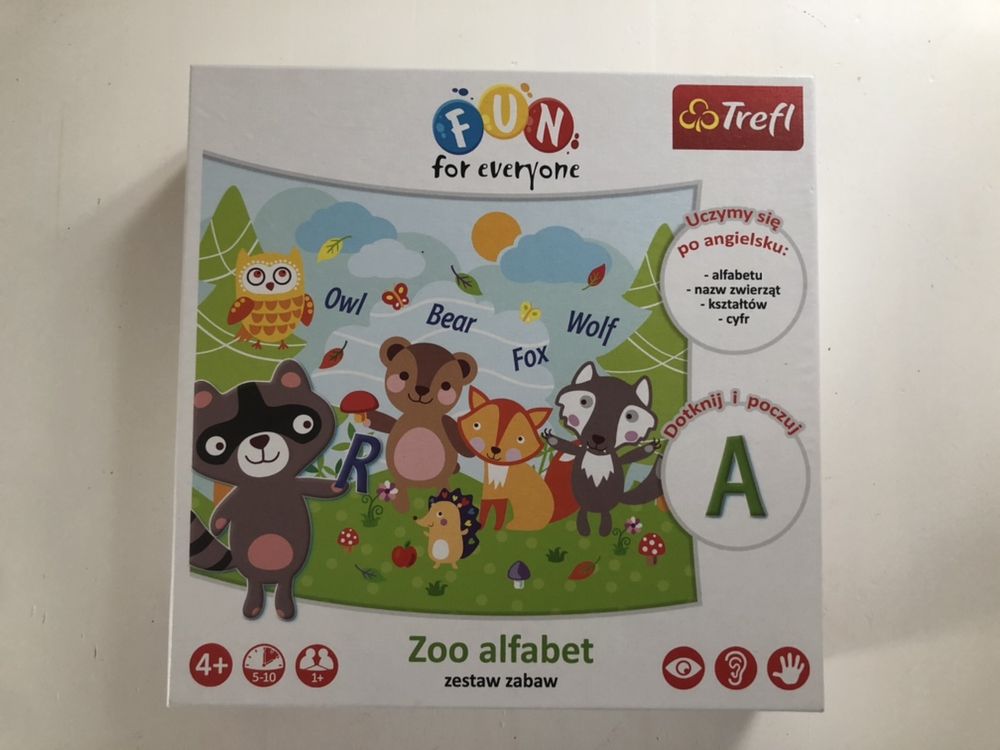 Zoo Alfabet Trefl puzzle edukacyjne kompletne jak nowe + instrukcja