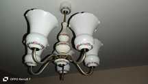 Żyrandol porcelanowy PRL