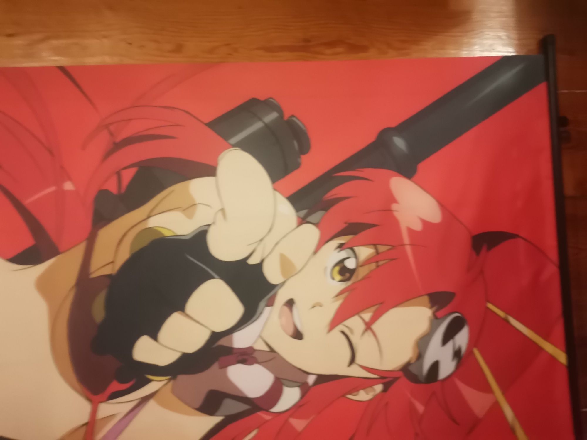 Poster anime scroll tecido tengen toppa gurren lagann yoko  90x60 cm