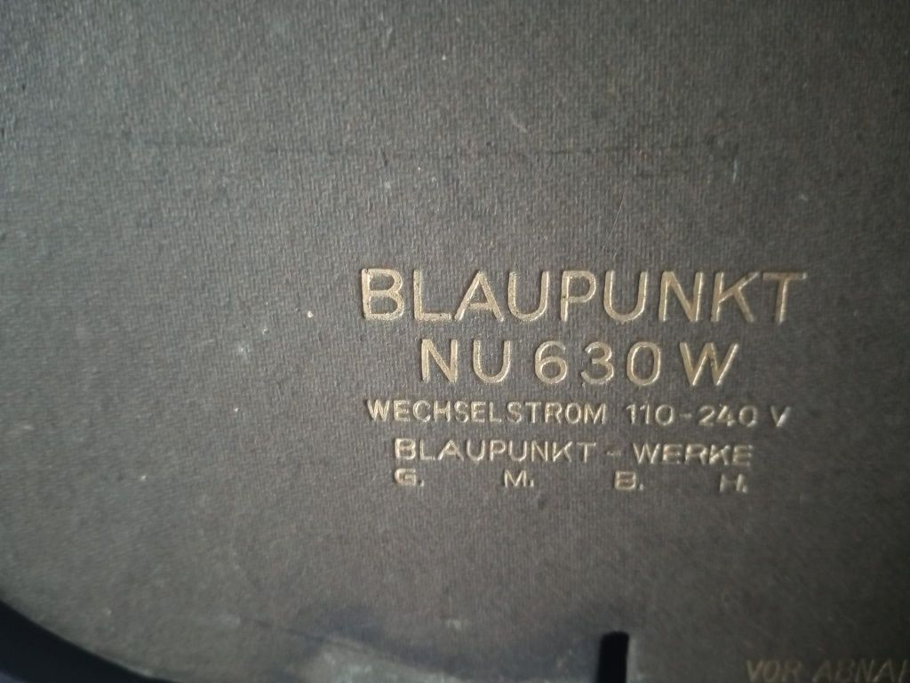 Rádio Blaukpunt Hitler a funcionar