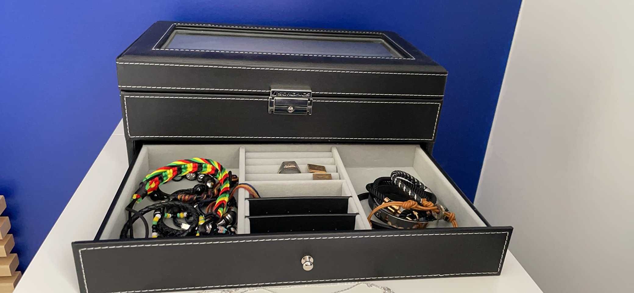 Szkatułka pudełko na zegarki organizer prezent