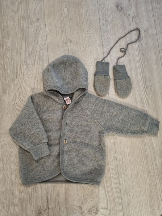 Engel Natur Walnuss Melange w rozm. 74/80 + nowe rękawiczki